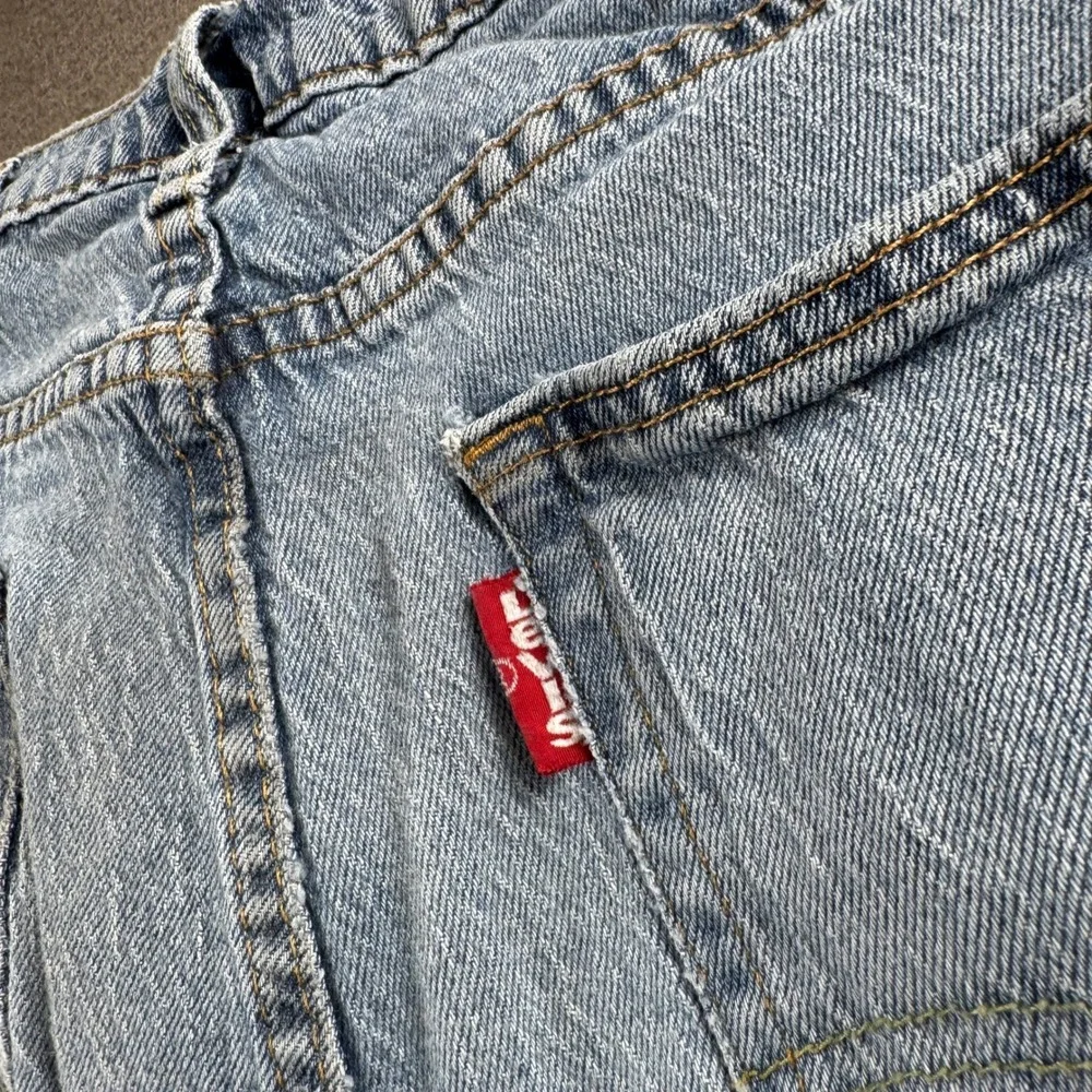 Levi's Jeans Men 38 Light Wash Hi-Ball Taper Frayed Distressed Casual Denim